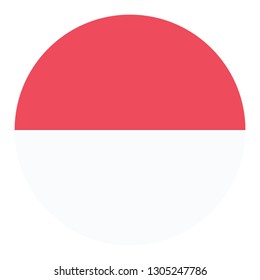 Circular Design Flag Monaco