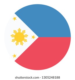 Circular Design Flag Philippines