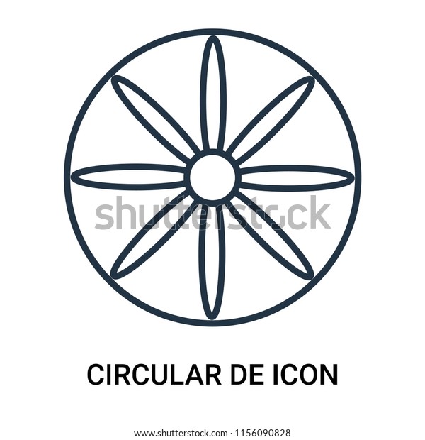 Circular Design Icon Vector Isolated On Stock Vector Royalty Free