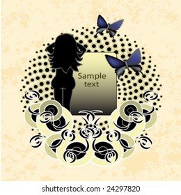 circular design on the blot wallpaper