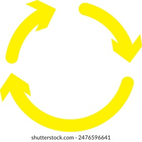Circular design. Rotate circle symbol. Circle of arrows. Recycle icon vector set. Vector illustration. Stock image. EPS 10.