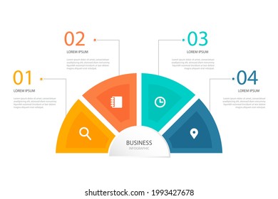 Circular diagram. Business finance progress graph visualization. Project round chart. Circle diagram template. Presentation brochure, marketing analysis concept. Graphic diagram. Vector illustration