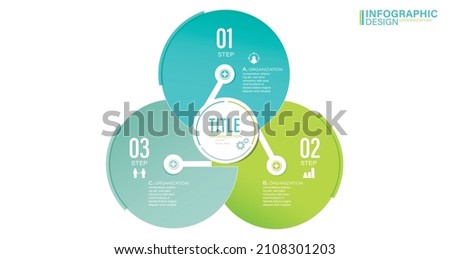 Circular Diagram Slide Template stock illustration Venn Diagram, Three Objects, Circle, Infographic, Icons ストックフォト © 