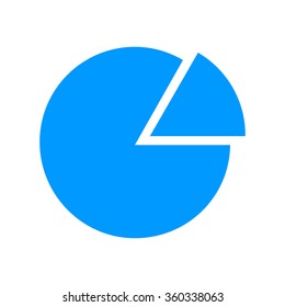 circular diagram web icon. Flat design style eps 10