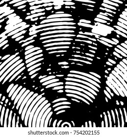 circular dirty spiral halftone retro background. Grunge style old ancient black and white vector texture template. antique background. scratched cracked surface. vector abstract retro illustration.