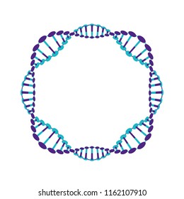 circular dna chain science icon