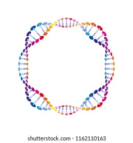 circular dna chain science icon