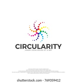 Circular Dot logo illustration.
