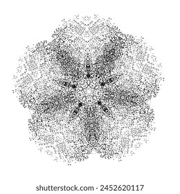 circular dot dot paint splash background vector