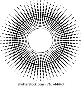 circular dots halftone vector illustration