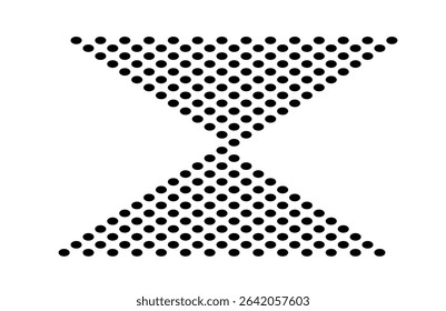 circular dots triangle pattern illustration 