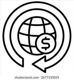 Kreislaufwirtschaft-Symbolelement für Design