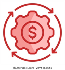 Circular Economy Icon Element For Design