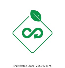 circular economy icon information sign