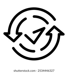 Circular economy icon representing the concept of recycling and sustainability