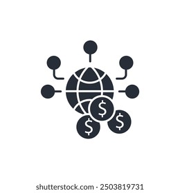 circular economy icon. vector.Editable stroke.linear style sign for use web design,logo.Symbol illustration.