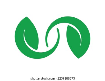 circular economy icons on white background