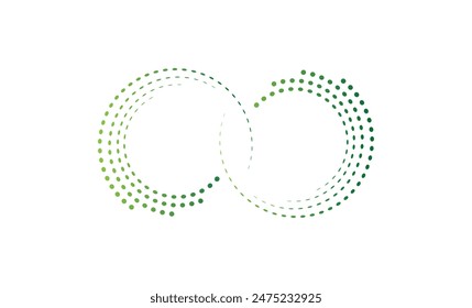 circular economy icons on white background