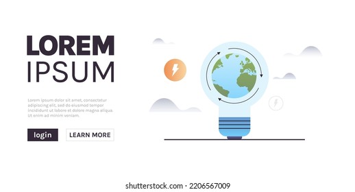 Circular Economy And Sustainable Economic Growth Strategy, Resources Reuse, Esg Green Energy Industry Concept Flat Vector Illustration.