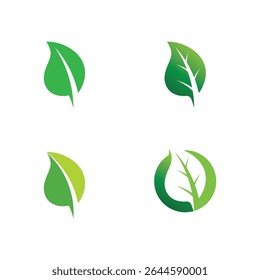 Logotipo Circular Ecossistema com Ilustração de Raízes, Plantas e Eco Terra