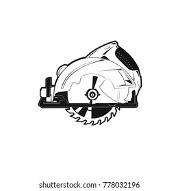 circular electric manual over white background lines