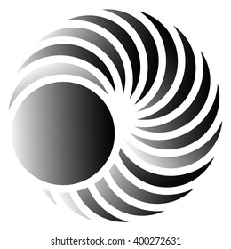 Circular element - Abstract geometric element with rotating circles