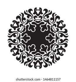 Circular element in oriental style. Ornamental motif