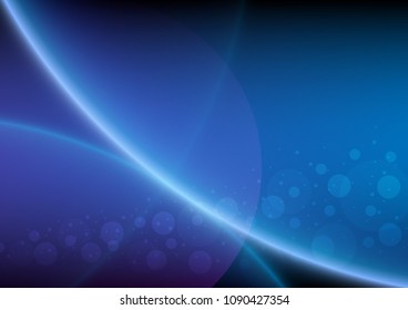 Circular elements arranging in the circular light, Technology abstract, Sci-fi and communication concept, Vector illustration background.