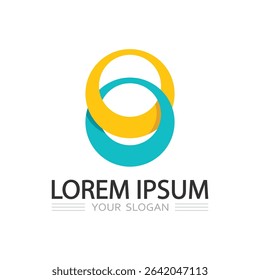 Circular Emblem Logo Featuring O Letter Design in Flat and Modern Vector Appearance