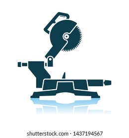 Icono de vista circular final. Diseño de reflexión de sombra. Ilustración vectorial.