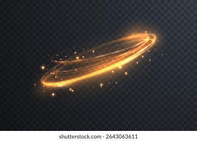 Circular energy ring emits inner glow. Light beam curves into radiant loop. Eclipse shines in sapphire electric mist. Neon sparkle surrounds cosmic signature. 