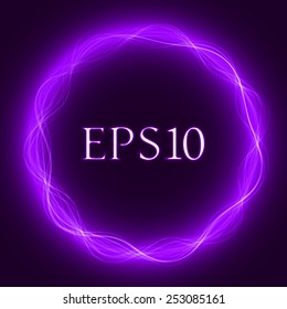 circular energy waves(violet colored, waves version)