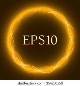 circular energy waves(yellow colored, waves version)