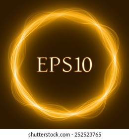 circular energy waves(yellow colored,wide waves version)
