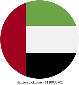 Circular flag of Arab Emirate