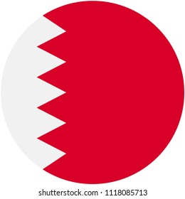 Circular flag of Bahrain