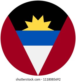 Circular flag of Barbuda