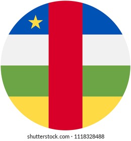 Circular flag of Central African