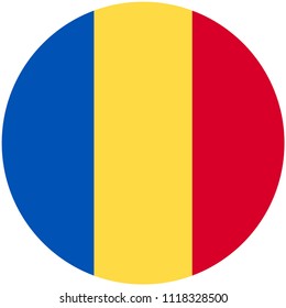 Circular flag of Chad