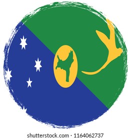 Circular flag Christmas Islands