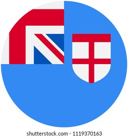 Circular flag of Fiji