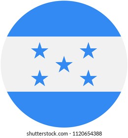 Circular flag of Honduras