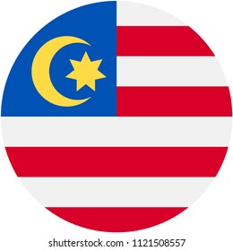 Circular flag of Malaysia