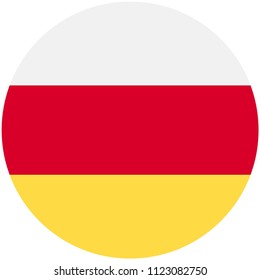 Circular flag of Ossetia