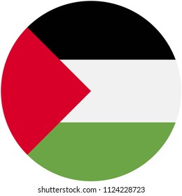 Circular flag of Palestine
