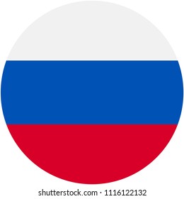 Circular flag of Russia