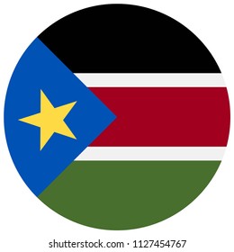Circular flag of South Sudan