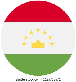 Circular flag of Tajikistan