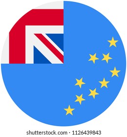 Circular flag of Tuvalu