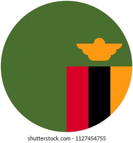 Circular flag of Zambia